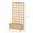 Espiridion Wooden Raised Garden Bed with Trellis, Outdoor Freestanding Planting Planter Box-455814418