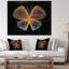« blue yellow fractal papillon », impression sur toile foncée-35124768-35124783