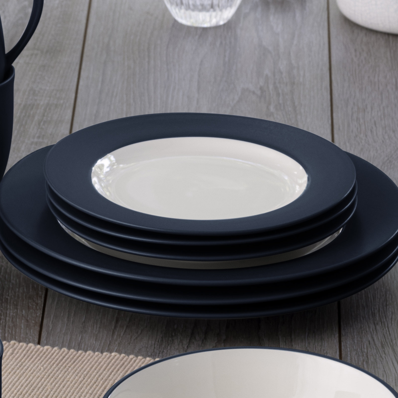 Noritake Colorwave Rim Salad Plates, 8-1/4", Navy