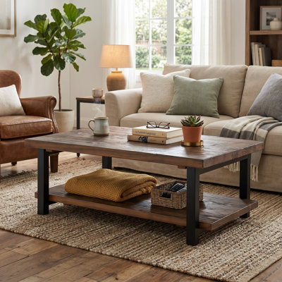 Pomona (L) 48" x (W) 32" x (H) 18" Coffee Table, Natural