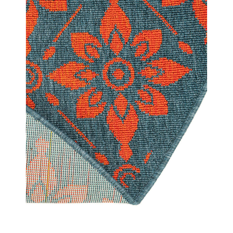 Indoor/Outdoor Trellis Area Rug, Round 3'1"