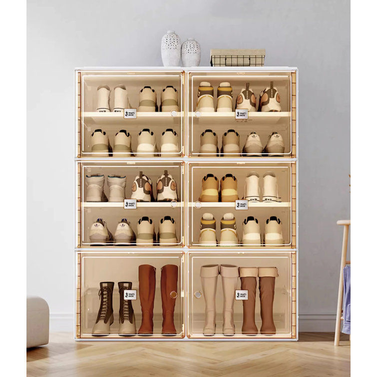 Rebrilliant 20 Pair Shoe Storage Cabinet & Reviews