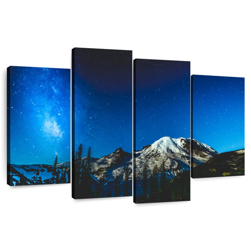 Alvord Mount Rainier Under Milky Way, 42" H x 68" W