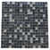 Quartz 0.63" x 0.63" Natural Stone/Glass Grid Mosaic Wall & Floor Tile