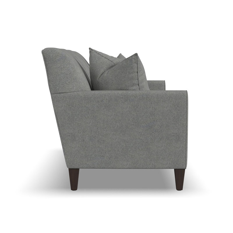 Osmin Sofa, Pebble Silver Polyester Blend