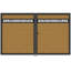 Barrière d'intimité décorative 6 pi H * 8 pi l avec cadres en métal et ensembles de poignées, double barrière en bois composite en plastique - sans les poteaux-123050866-123175227-123417177
