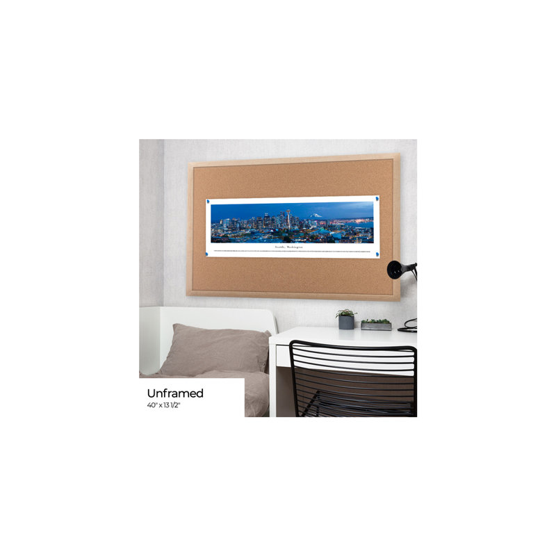 " Seattle Washington " by James Blakeway, Paper, 13.5" H x 40" W