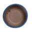 2 pots à fleurs modernes en céramique de 7 po de couleur bleu marine antique, résistants aux intempéries, pour 2 plantes bleues-1133833323