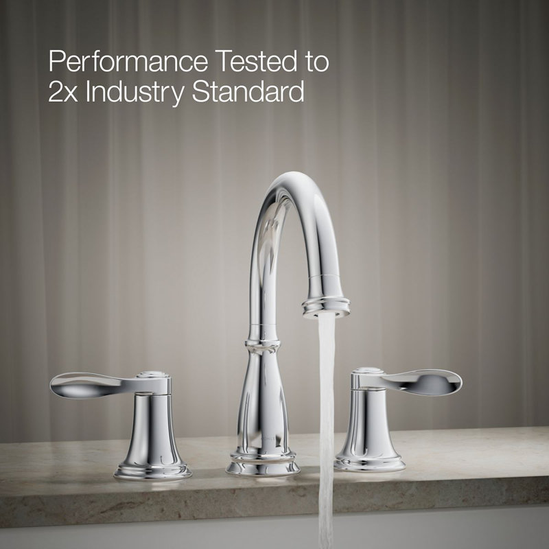 Bellera Bath Trim 2 Deck Mounted Roman Tub Faucet, Polished Chrome