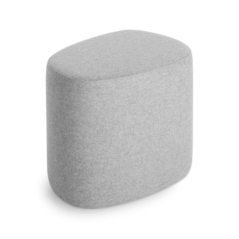 Swole Ottoman, Vesper Light Grey