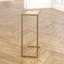 Elegant Gold Small 25.5" Space-Saving C-Shaped Side Table-26345393