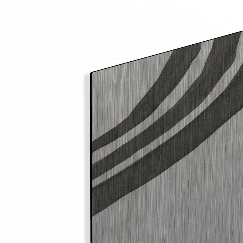 «Ink Lines III» par Regina Moore, art mural en métal, H 36 po x l 24 po