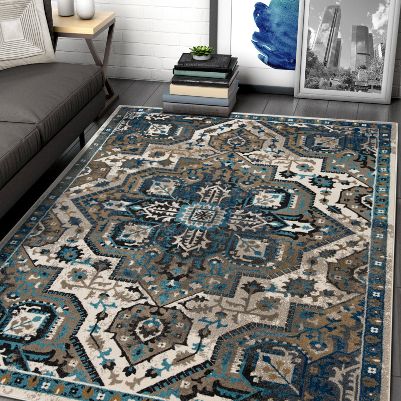 Coedy Oriental Indoor Rug, Rectangle 9'2" x 12'6"