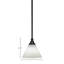 Mini-luminaire suspendu à tige avec finition en laiton nouvel âge et verre mousseline blanc-22608279-22608282