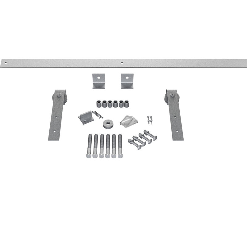 Ensemble de quincaillerie pour porte de grange standard Premium, PC chrome, 60 po