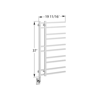 Chauffe-serviettes électrique 19,5 "x 37" Trento