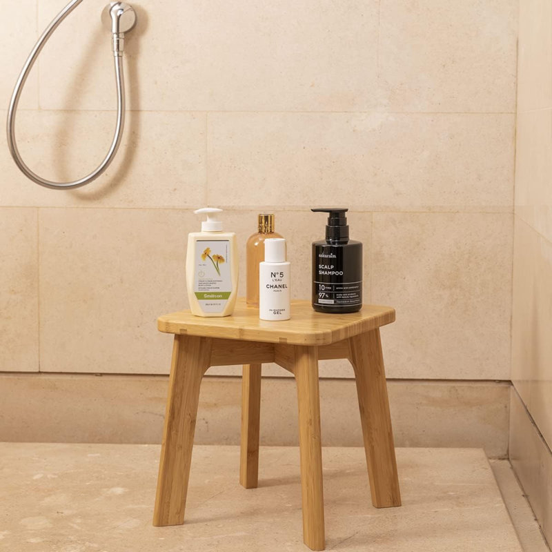 Niangua 9.65'' W Bamboo Shower Bench