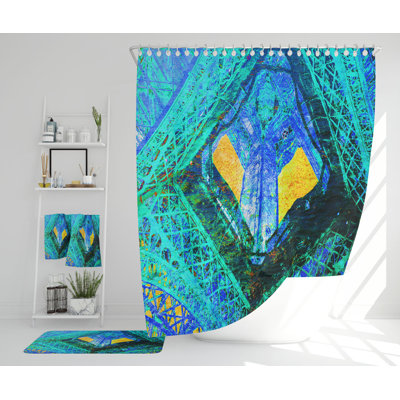 Neziyah Polyester Shower Curtain Set
