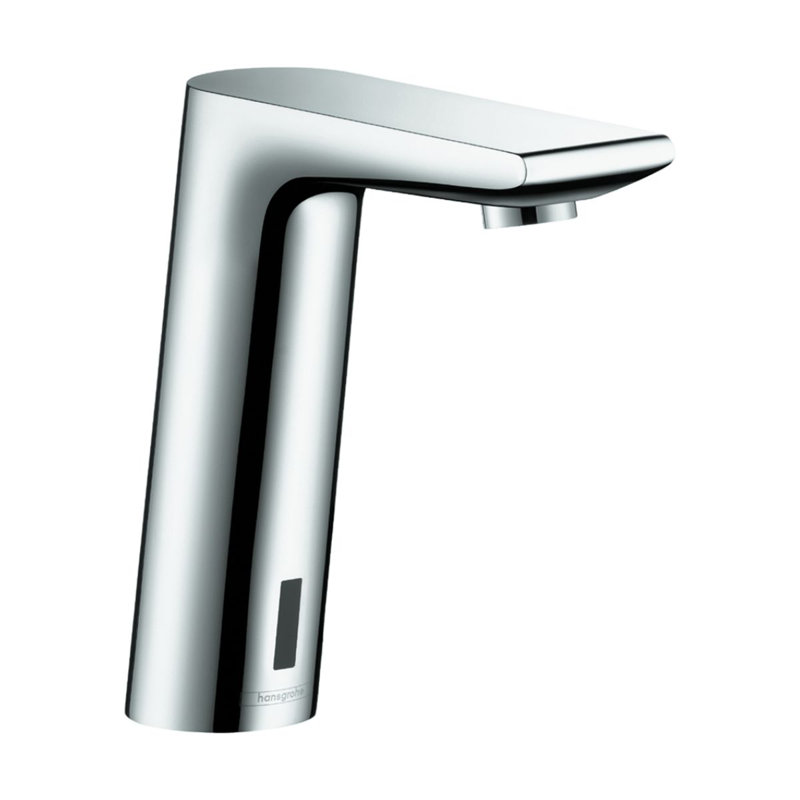 Metris S Single Hole Electronic Bathroom Faucet, Steel Optik
