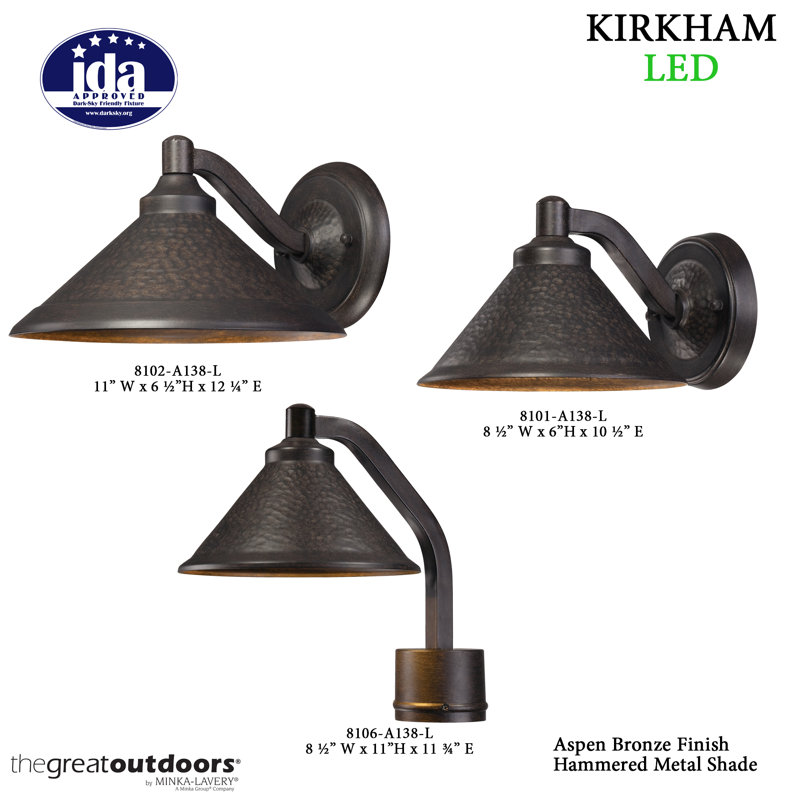 Luminaire de grange d'extérieur Nathanial Aspen Bronze, H 6 po x l 8,5 po x P 10,5 po