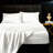 Luxury Plush Velvet Sheet Set - Hotel Soft White Fleece Bedding with Extra Deep Pockets for Up to 24" Mattresses - Warm & No Slip Sheets-115840896-115840898