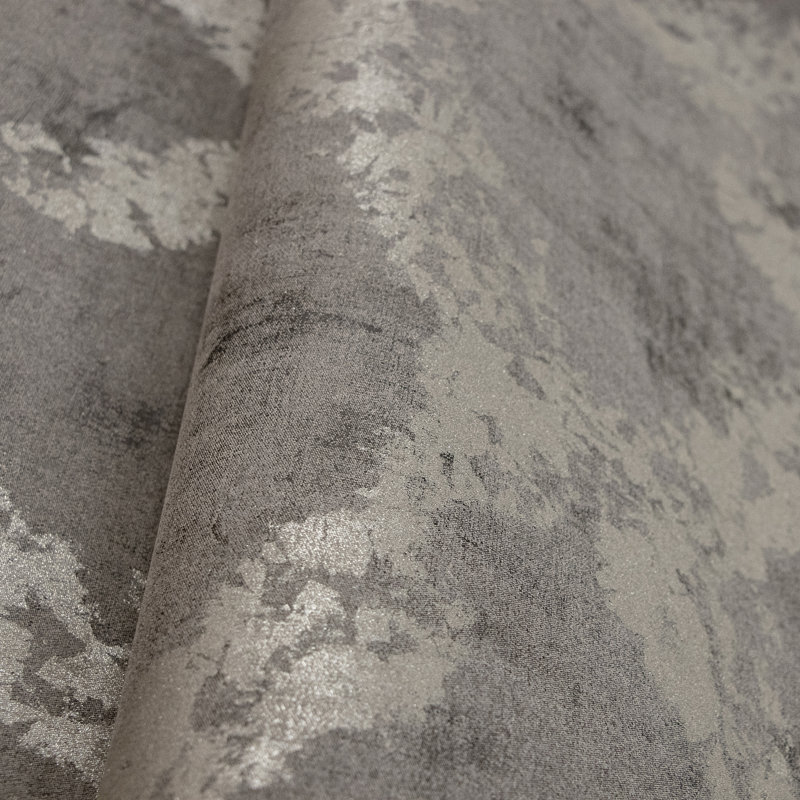 Crafted Silky Metallic Stamped Texture Design 33' L x 21" W Wallpaper Roll, Burnt Umber