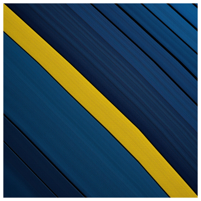 Coussins décoratifs à rayures bleues et jaunes, 20 x 20 pouces