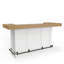 Bar Stapleton 78'' avec comptoir en quartz