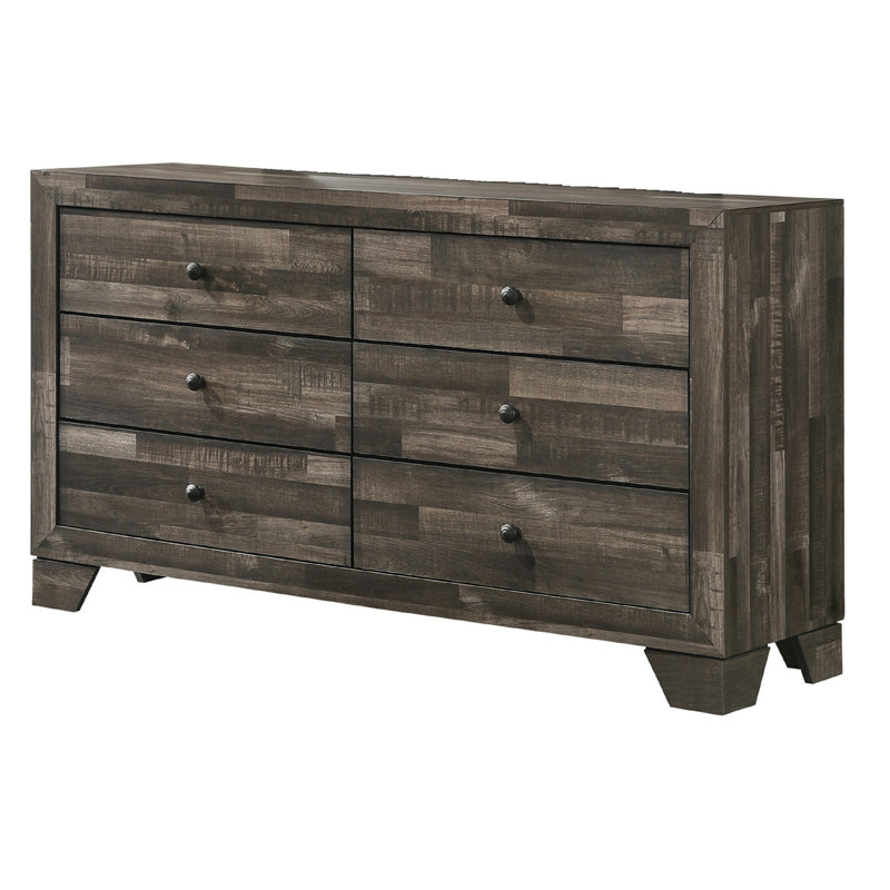 Mobilier de chambre à coucher 1Pc, Grey/Rustic Brown