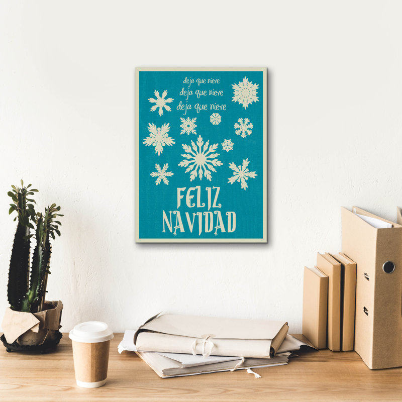  «Snow 2» par Erin Clark, art mural sur toile, 40 po x 54 po, H 16 po x l 12 po x P 0,75 po