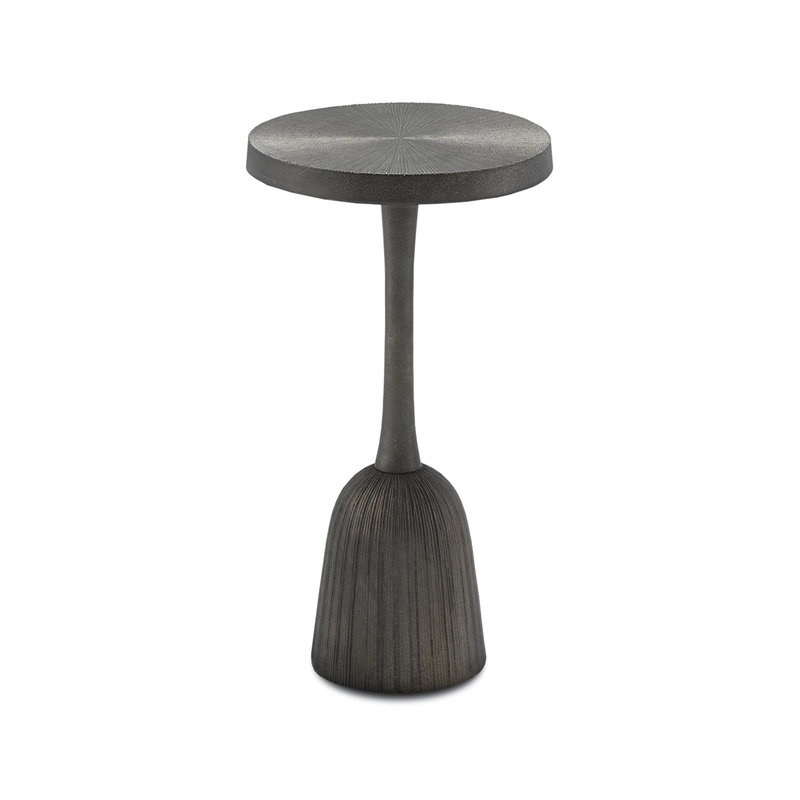 Tulee End Table, Antique Black