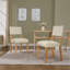 Ensemble de 2 chaises de salle à manger, chaise d'appoint traditionnelle avec chaise de cuisine rembourrée et sans accoudoirs avec pieds en bois-1447496305