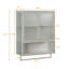 Armoire murale moderne à deux portes de 23,62 po avec deux portes, un rangement fermé à deux niveaux, une tablette ouverte et un porte-serviettes, pour le vestibule, le salon, la salle à manger et la salle à manger
