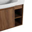 Meuble-lavabo mural 28 po avec lavabo en céramique blanche et porte à fermeture en douceur 28 po