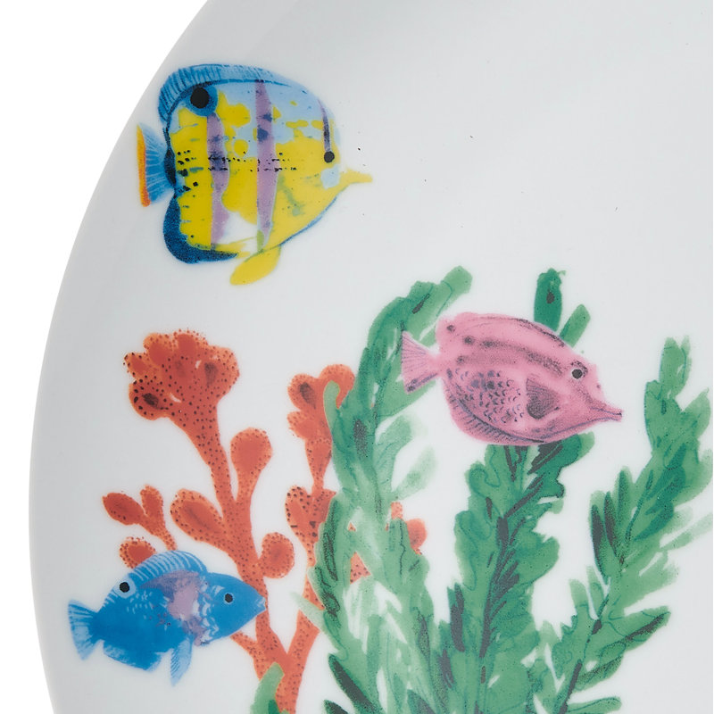 Studio Nova Underwater Life 12-Piece Porcelain Dinnerware Set, Service For 4