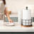 Paper Towel Holder, Kitchen Paper Towel Holder for Countertop, Paper Towel Stand with Wooden Base, Freestanding Kitchen Roll Holder