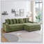Chaise longue réversible polyvalente avec porte-gobelets et rangement, parfaite pour les sièges modernes et confortables.