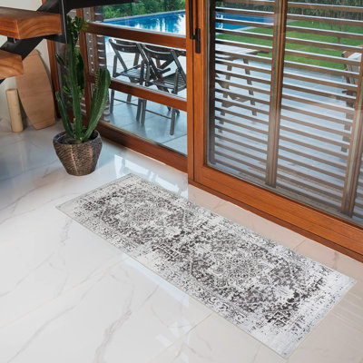 Jasmari Washable Abstract Indoor Rug