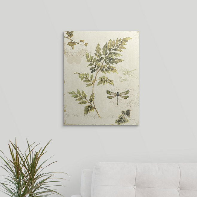 «Ivies and Ferns III» par Lisa Audit, impression, H 20 po x l 16 po x P 1,5 po, Toile