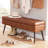 Honoka Faux Leather Upholstered Storage Bench-28665962
