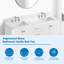 Plateau de meuble-lavabo double 61 po avec lavabo 61 po