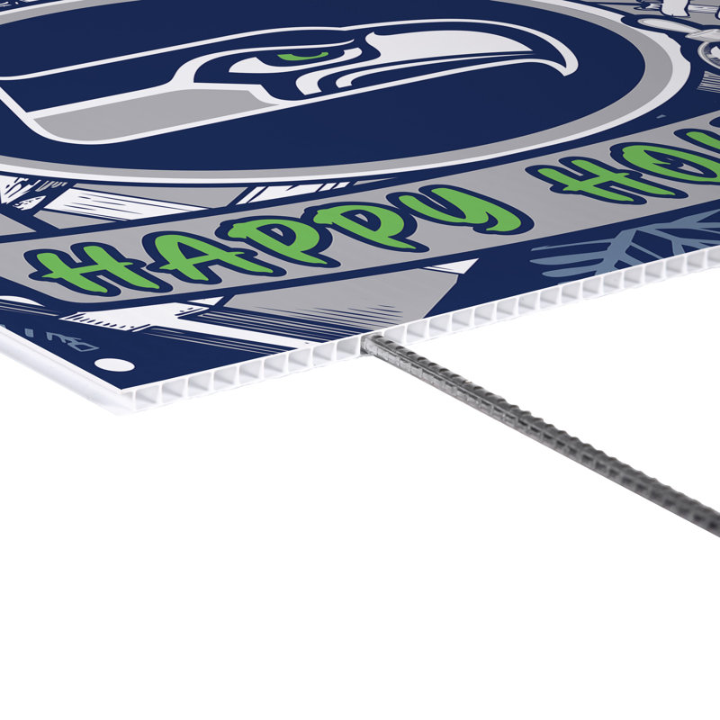 Enseigne de cour des Seahawks de Seattle, fête
