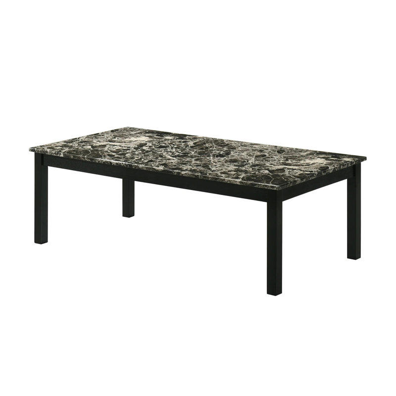 Ensemble de 3 tables de 47,5 po de style contemporain, noir et blanc, noir et blanc, Noir / blanc