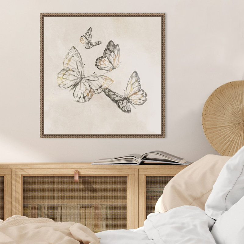 «Butterfly Fly» par Eli Jones, reproduction d'art sur toile encadrée, H 22 po x l 22 po