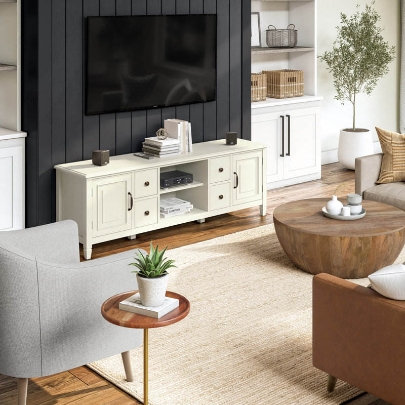 72" Wide TV Stand - Antique White