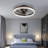 20" Low Profile LED Ceiling Fan with Light, Remote & App Control, 6 Speeds, Dimmable-1784469073