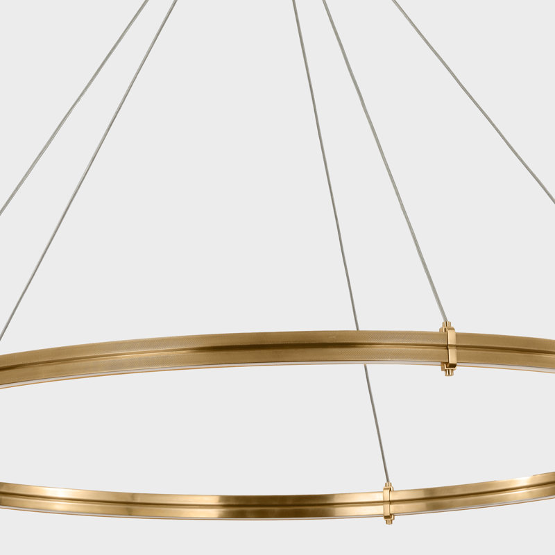 Paxton 10 - Light LED Chandelier, Natural Brass