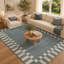 Fifth Avenue Check Border Rug-1418270973-1418270974