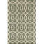 Tapis de zone en laine vert 7 pi 10 po x 5 pi à main one-of-kind-noué la 2010 Merrin