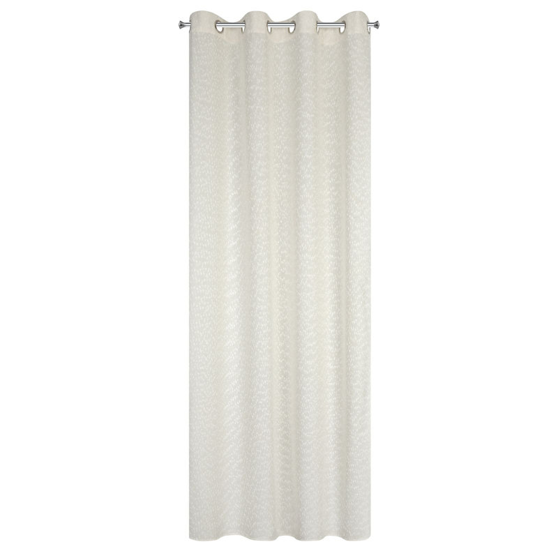 Abdulhakim Eyelet Semi Sheer Curtain, Cream